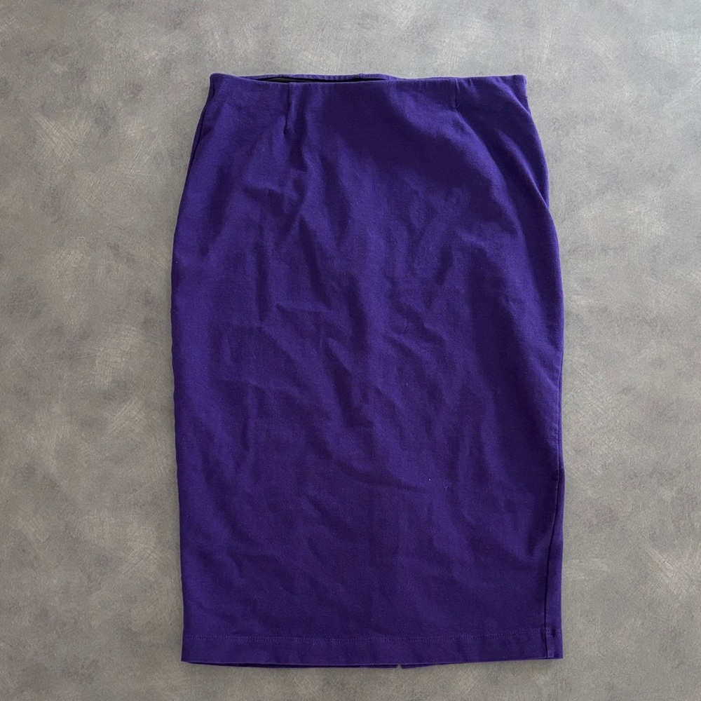 Purple Pencil Skirt Cotton